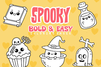 draw cozy, bold and easy coloring book pages for teens and adults