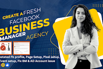 cerate a business manager and ads accounts