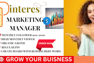 be your pinterest marketing manager, setup and optimize SEO pins and boards