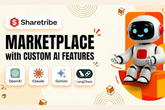 set up sharetribe marketplace and build custom ai features