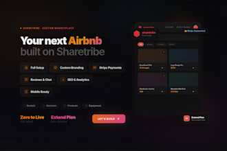 build your custom extend sharetribe marketplace