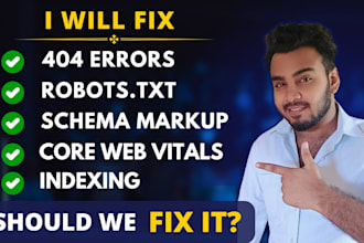 fix google search console and technical SEO issues, fast indexing