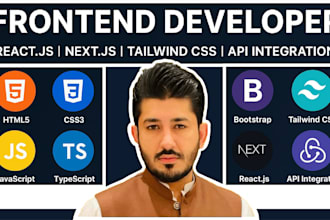 be your react js, next js and javascript frontend developer