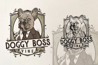 design a hand drawn vintage illustration and logo for you