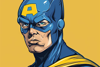 make superhero comic cartoon characters