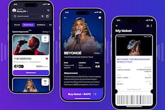 build event booking app, hotel booking app, ticket booking app, event app