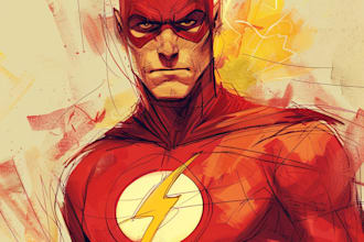 make your superhero comic character