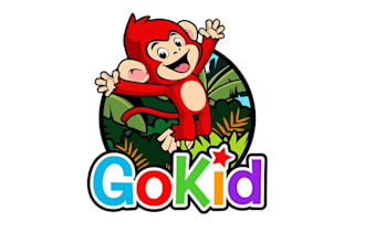 create fun kid indoor playground logo design
