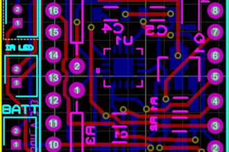 do circuit design on proteus and pcb development