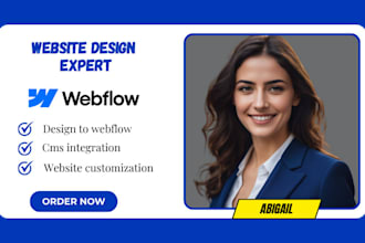 be your webflow expert, design or develop webflow website