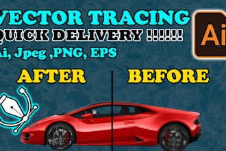 convert image to vector, vectorize image, make vector logo, vector tracing