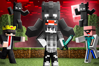 design a clean minecraft thumbnail for your youtube video