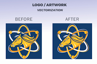 do manual vector tracing, recreate, redraw logo in vector in adobe illustrator