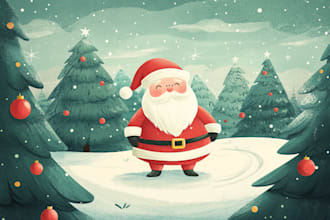 do design amazing christmas,greeting or holiday card