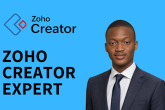 set up zoho CRM, build zoho creator portals, and optimize your database
