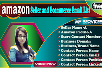 provide targeted amazon sellers leads and ecommerce email lead list