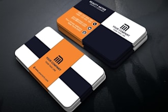 design 4 different modern business card in 24 hours