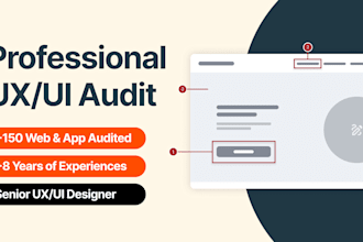 do a expert UX UI audit of your website or mobile app user testing