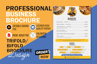 design a brochure bifold trifold and flyer within 24 hours