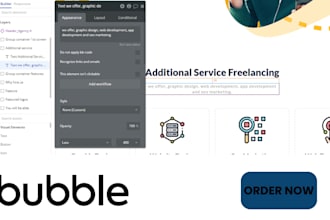develop bubble website, mvp, saas on bubble io