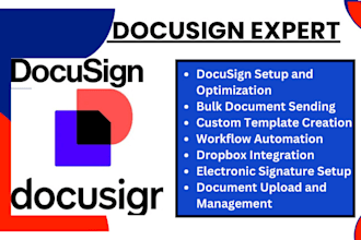 setup docusign bulk sending template workflow dropbox powerforms e signature VA