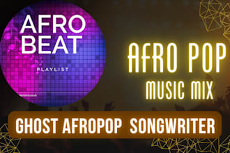 be your professional afrobeat singer vocalist songwriter for custom hit track
