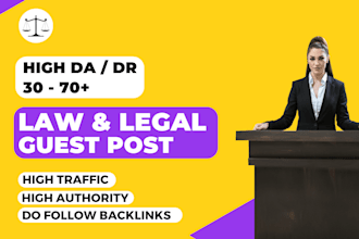 publish law and legal guest posts with law and legal backlinks