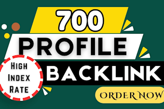 create SEO optimized profile backlinks for your business or brand
