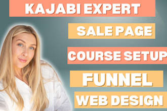 design kajabi sales page, kajabi landing page website for kajabi online course
