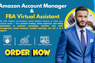your amazon account manager and amazon fba virtual assistant