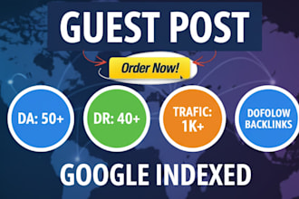 do guest post on high da sites with do follow  backlinks