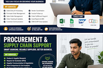 be your virtual assistant for procurement, order processing, or admin tasks