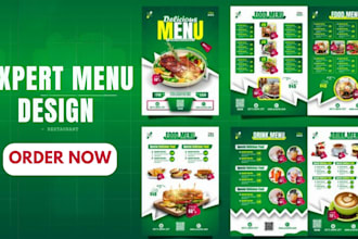 design professional and modern print menu food menu price list or animated menu