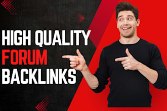 create high quatlity seo forum backlinks