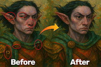 fix, edit, enhance, correct your ai images or art flawlessly