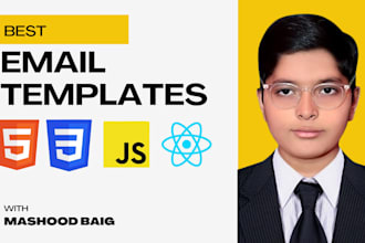 create a responsive HTML email template