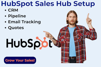 do hubspot sales hub CRM setup, deal pipeline, email tracking quotes