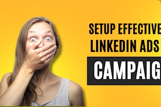 setup, manage and optimize linkedin ads do campaign manager for your business
