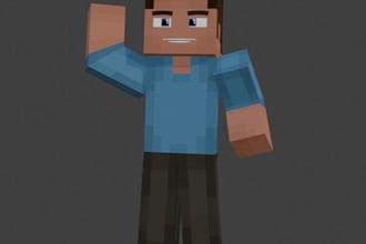minecraft render coaching from blender