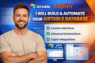 build airtable database automation airtable interface zapier integration expert