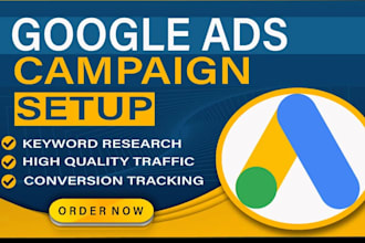 setup and optimize high converting google ads adwords ppc campaign