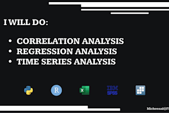do correlation, regression, timeseries analysis with r, python, spss, stata