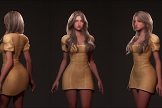 build up ue5 metahuman character,3d nsfw model, rig3d, game character, animation