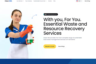 create cleaning service website, house cleaning website, office cleaning website