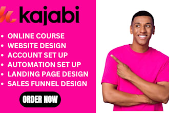 kajabi online course kajabi education website kajabi funnel kajabi expert