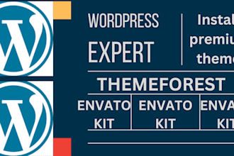 urgently install wordpress theme envato element kit themeforest demo import