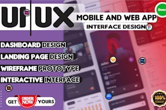 do UI UX website design, wireframe or moble app UI UX design in figma