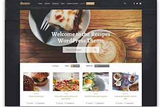 build multivendor website, online booking, restaurant website, recipe wordpress
