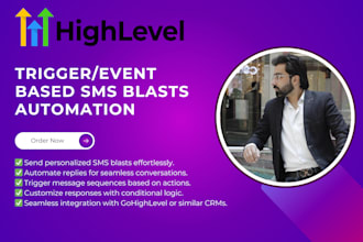 setup ghl SMS blast automation, auto reply, and triggers