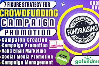 do crowdfunding promotion kickstarter indiegogo gofundme promotion fundraising